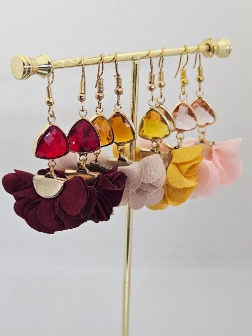 Boucles pendantes "Sweet flower"