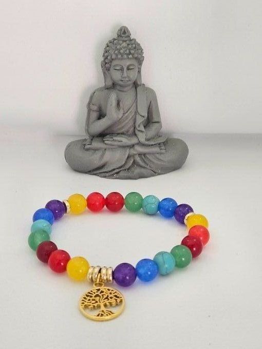 Bracelet 7 chakras "Equilibre et paix"